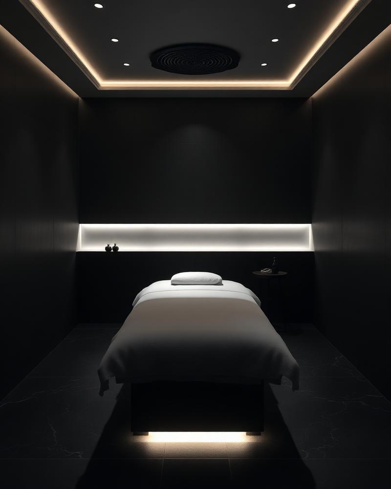 Sala de tratamiento minimalista